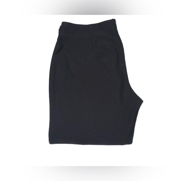 Eileen Fisher Cropped Crepe Wide Leg Pants Black (Large) lightweight workwear - Picture 3 of 9